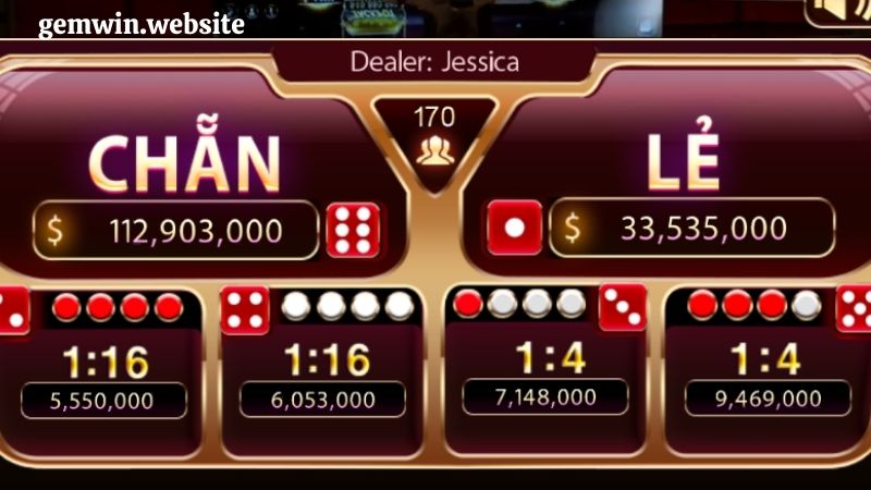 Loại cược con số được dùng phổ biến trong trò chơi Xóc Đĩa